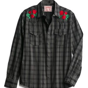 💎Men's Embroidered Western Style Snap Shirt